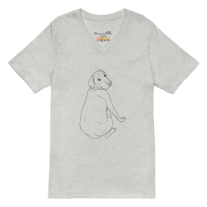 Unisex Short Sleeve V-Neck T-Shirt