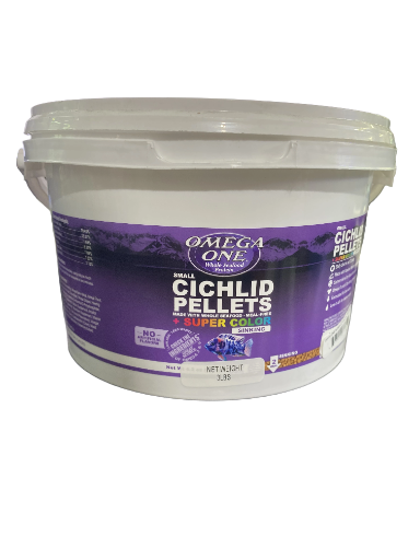 Omega One Cichlid Pellets Super Color Small Sinking 2mm 