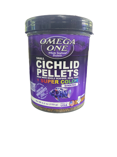 Omega One Cichlid Pellets Super Color Small Sinking 2mm