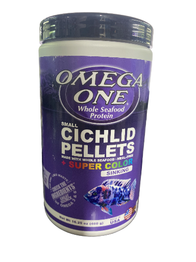 Omega One Cichlid Pellets Super Color Small Sinking 2mm 