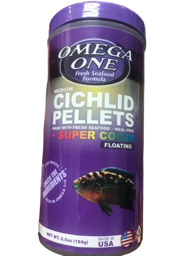 Omega One Super Color Cichild Pellets Medium Floating 6mm