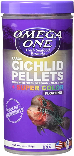 Pellets medium de cíclidos Omega One Large 8mm