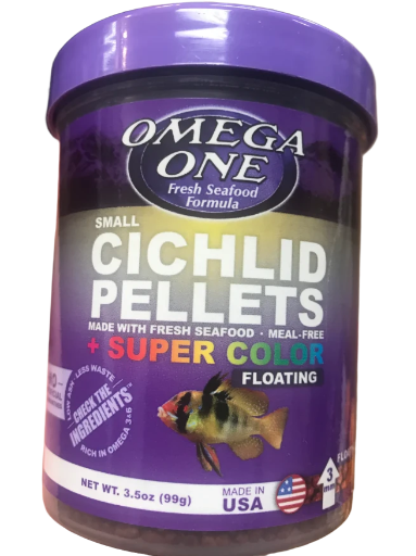 Omega One Super Color Cichild Pellets Medium Floating 3mm