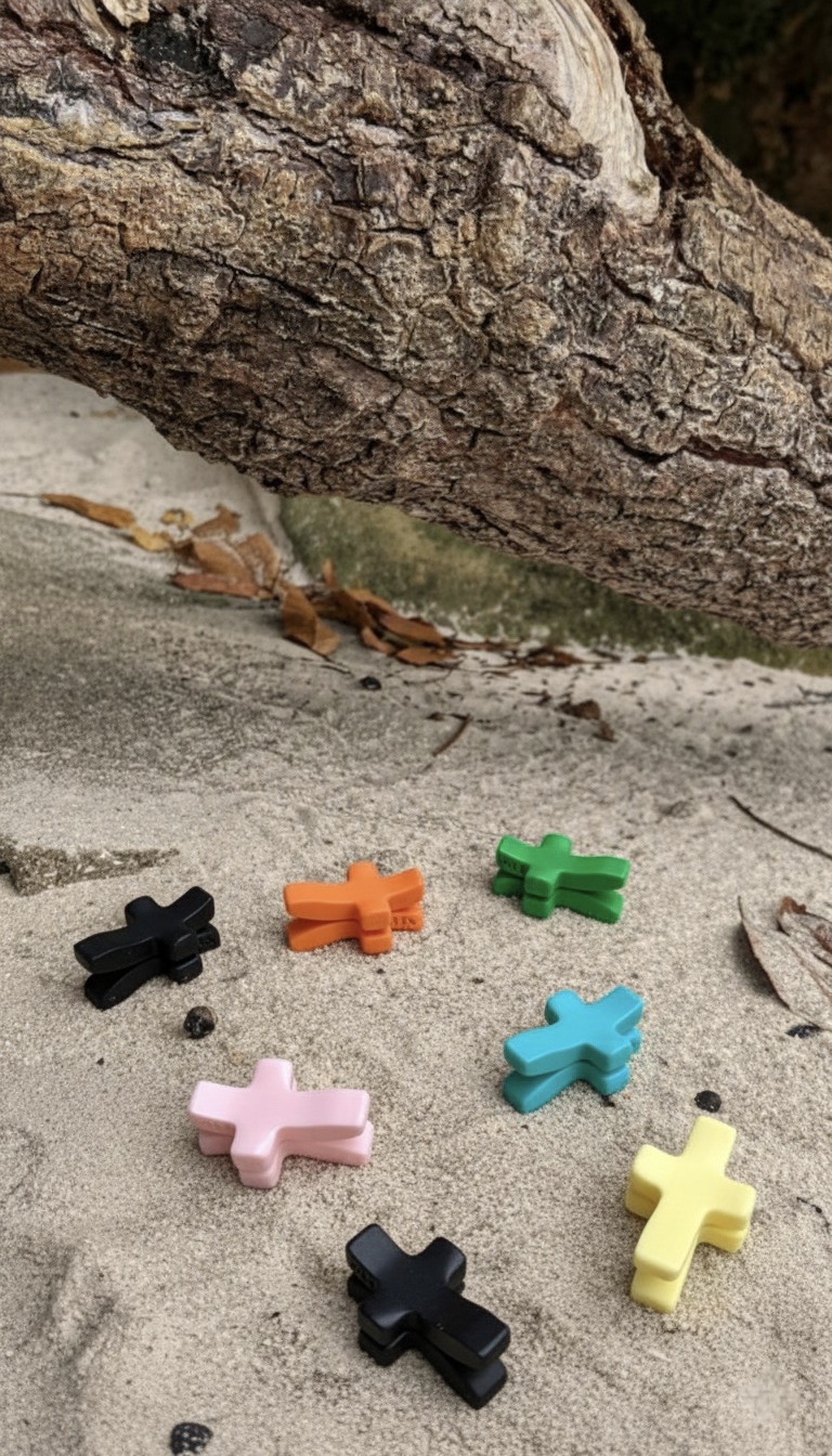 CRUZ DE DEDO DE COLORES IMANTADA