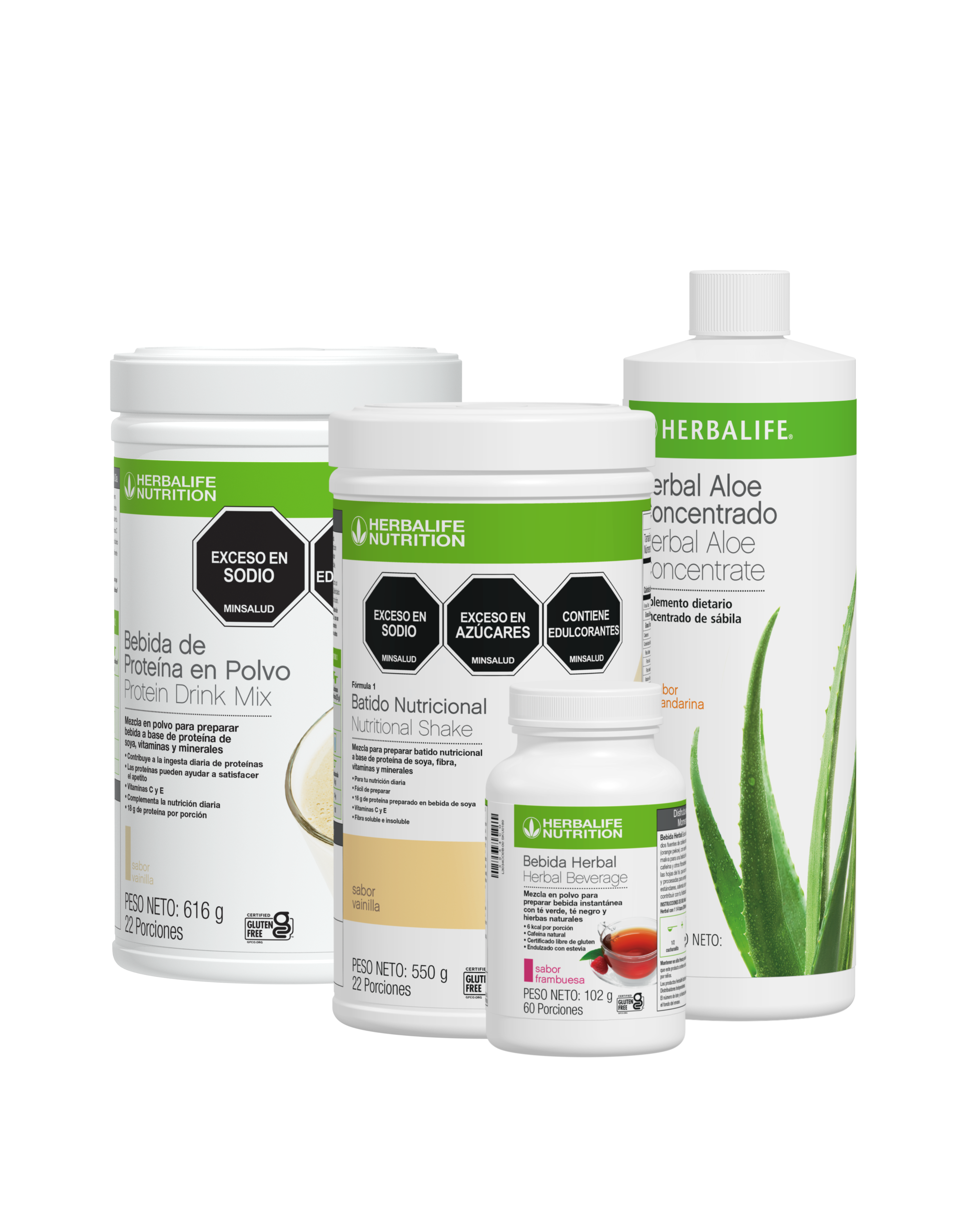 Productos de nutrición Herbalife - Batido, Proteina, Te y Aloe