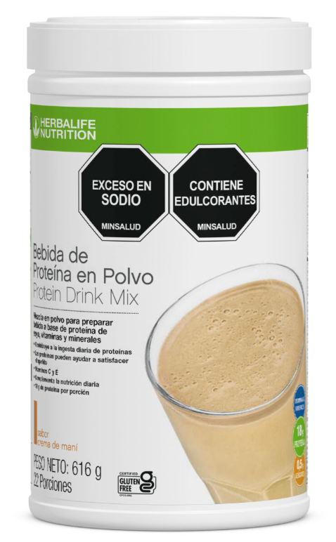 Bebida de proteína en polvo sabor a maní