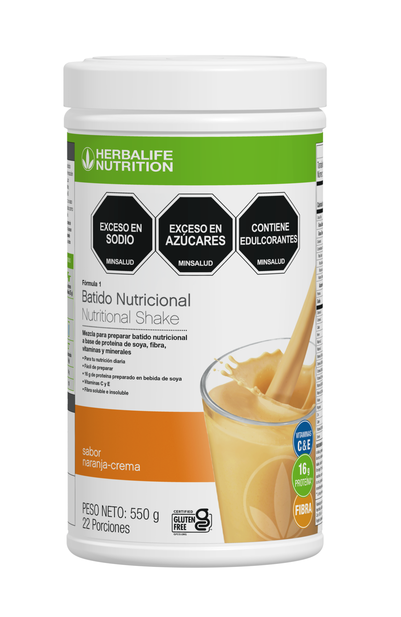 Batido Nutricional Herbalife sabor naranja-crema