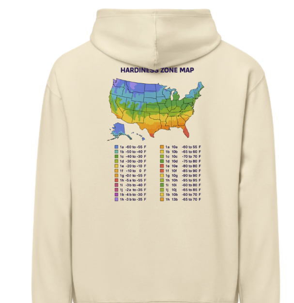 Gambling Gardeners Zone Map Hoodie Sweatshirt - Women's