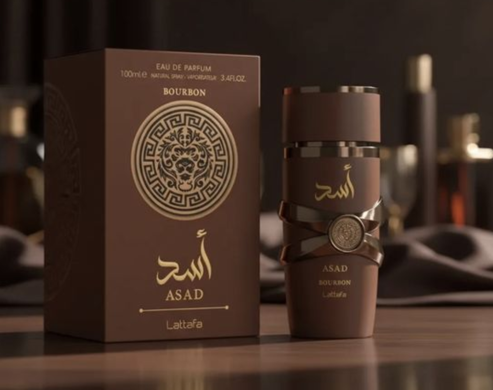 Lattafa Asad Bourbon for Unisex Eau de Parfum Spray, 3.4 Ounce / 100 ml