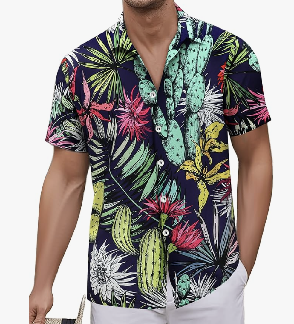 Camisa tropical de hombre
