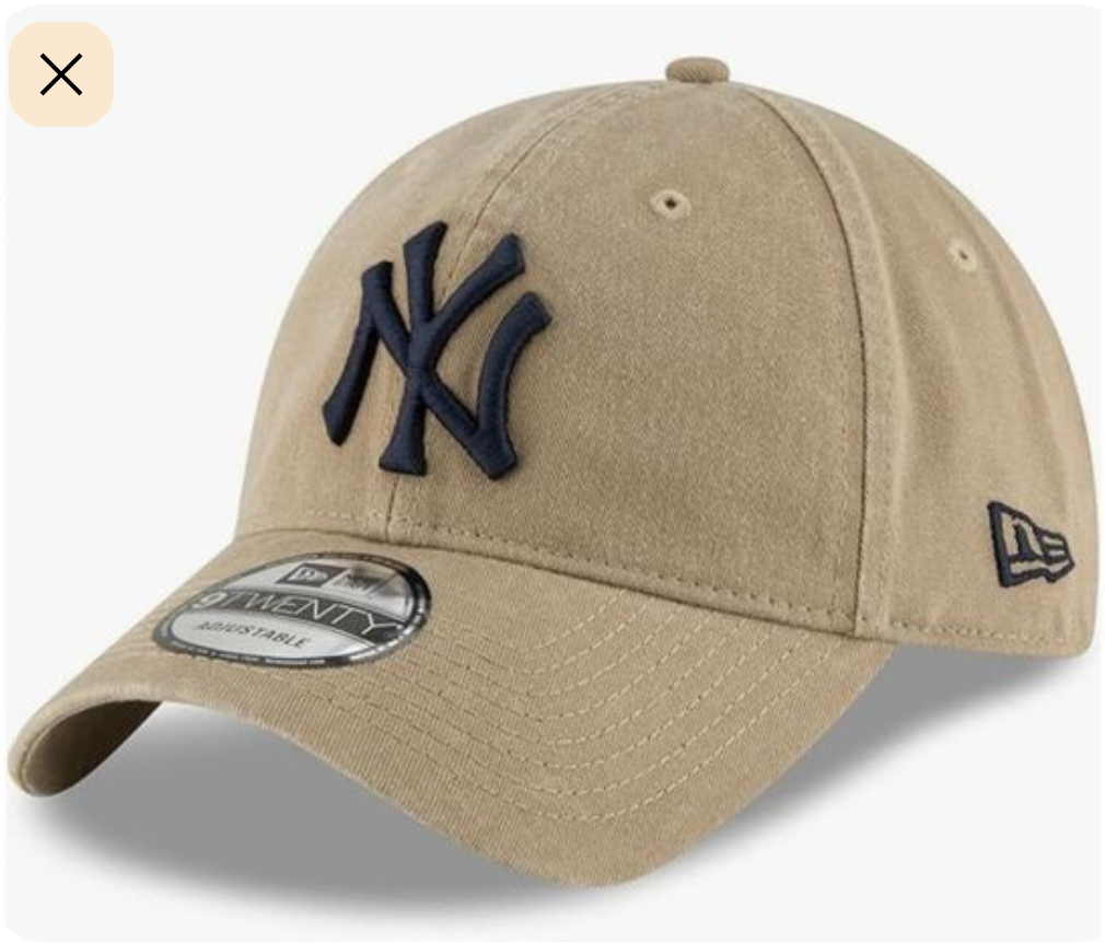 Gorra New York Yankees beige