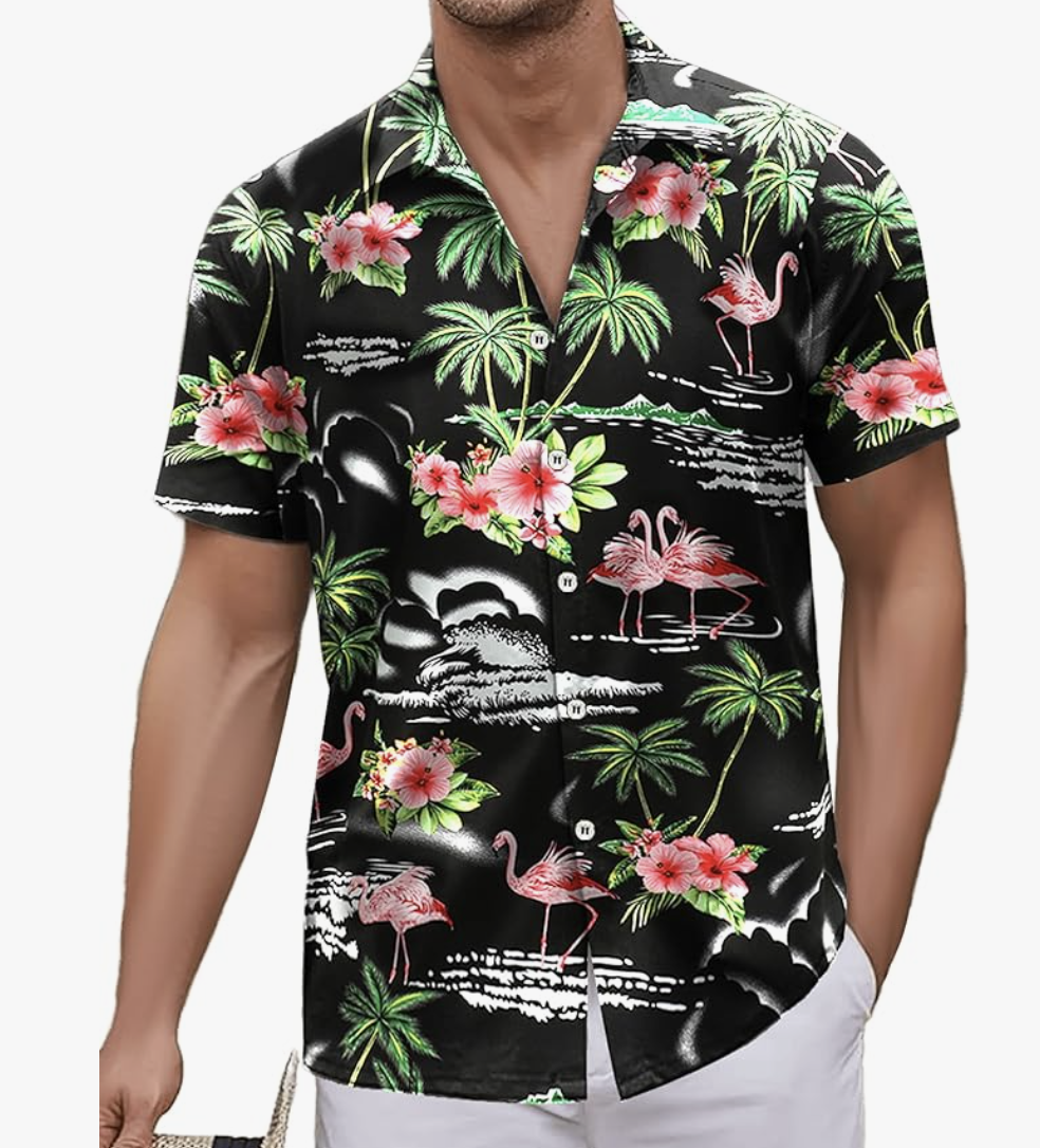 Camisa Hawaiana de Flamencos