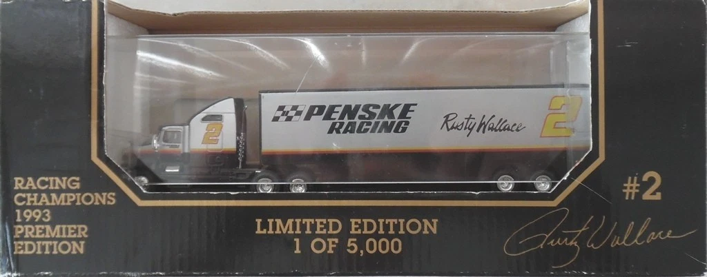 Pair of NASCAR Team Haulers 1/87 Harry Gant + Rusty Wallace New