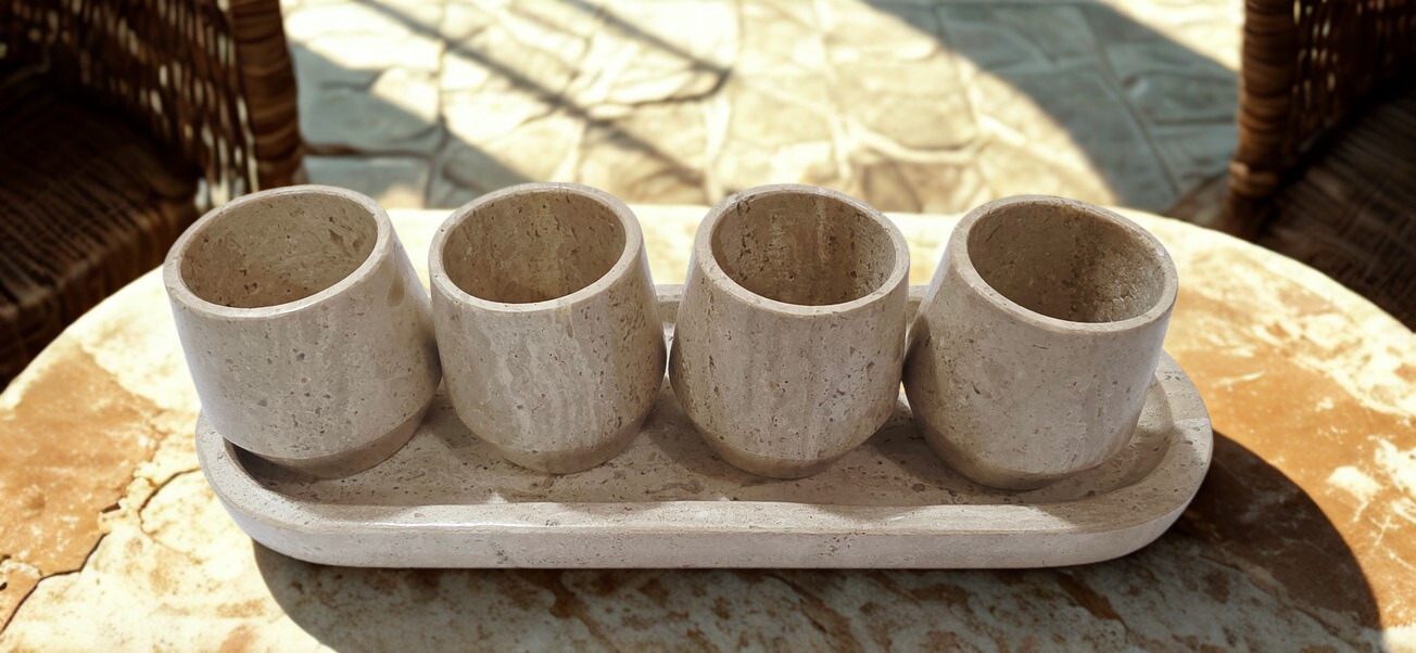 Juego de vasos mezcaleros