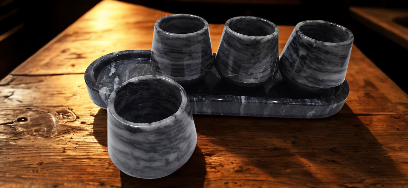 Juego de vasos mezcaleros