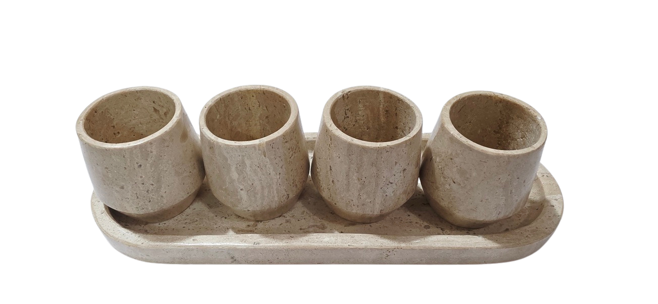 Juego de vasos mezcaleros