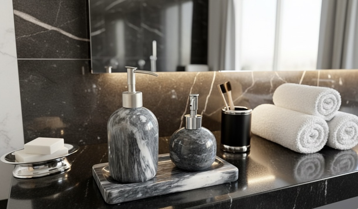 Set Dispensador de jabón y Crema