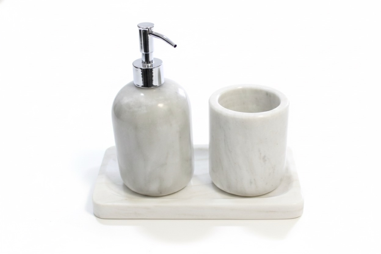 Set Dispensador de Jabon y Vaso