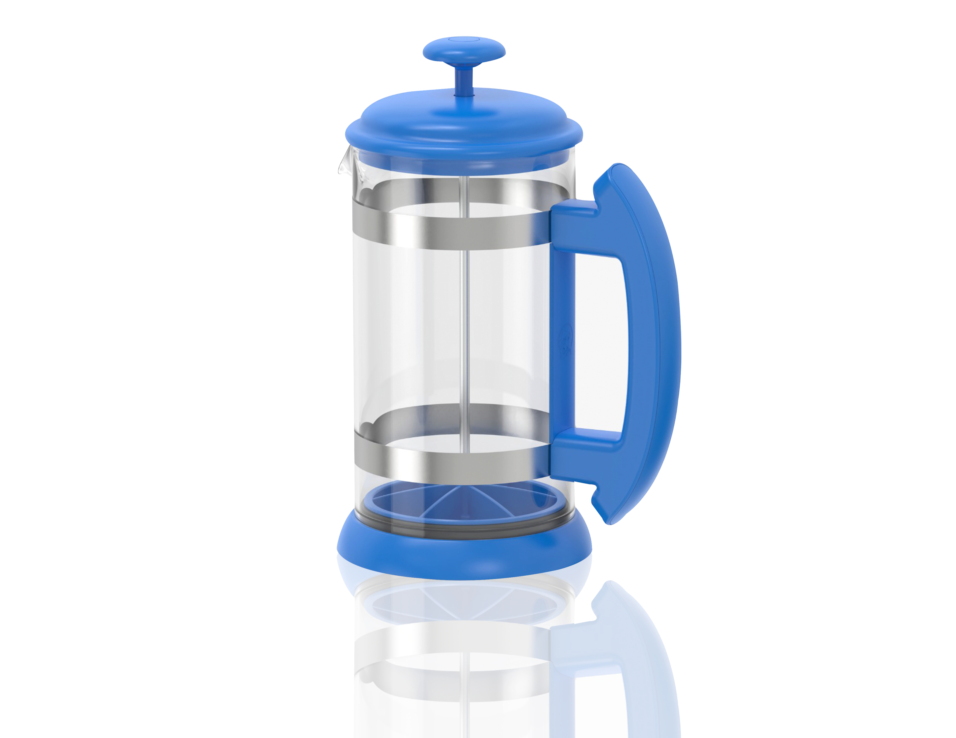 Prensa Francesa BLUE 1 litro con filtro de silicon