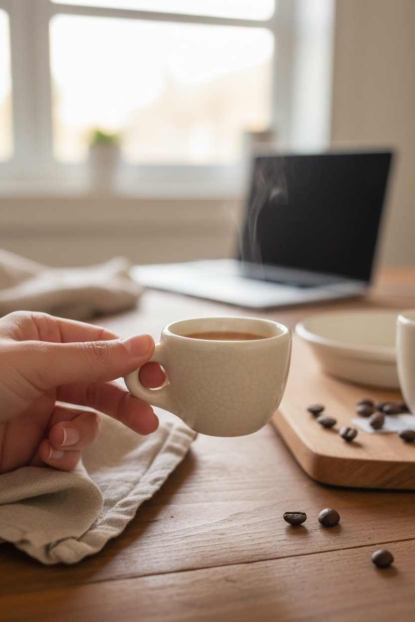 Taza de café de cerámica para espresso
