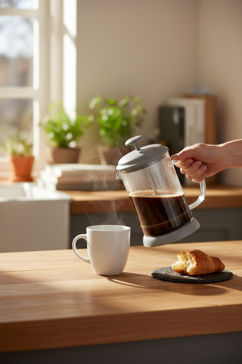  Prensa Francesa Gray 800 mlts con filtro de silicon 