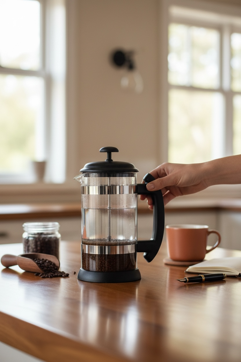 Prensa Francesa Black 1 litro con filtro de silicon