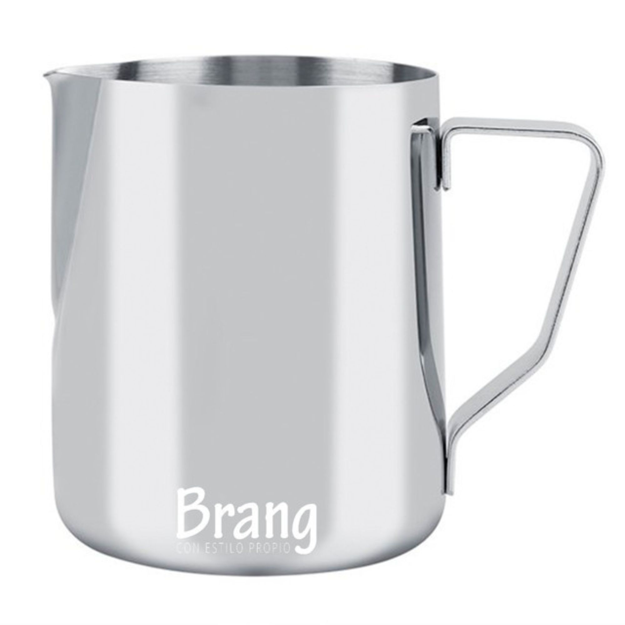 Jarra de 600 ml para Espumar o Calentar Leche, Fabricada en Acero Inoxidable BRANG