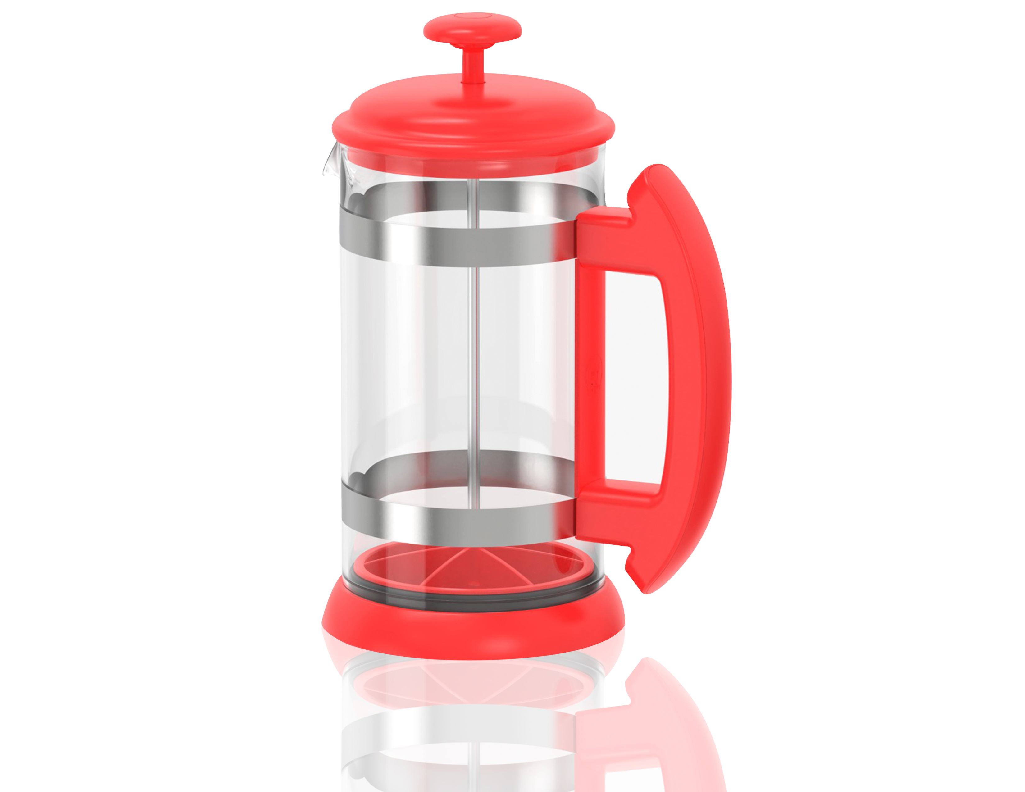 Prensa Fracesa RED 1 litro con filtro de silicon