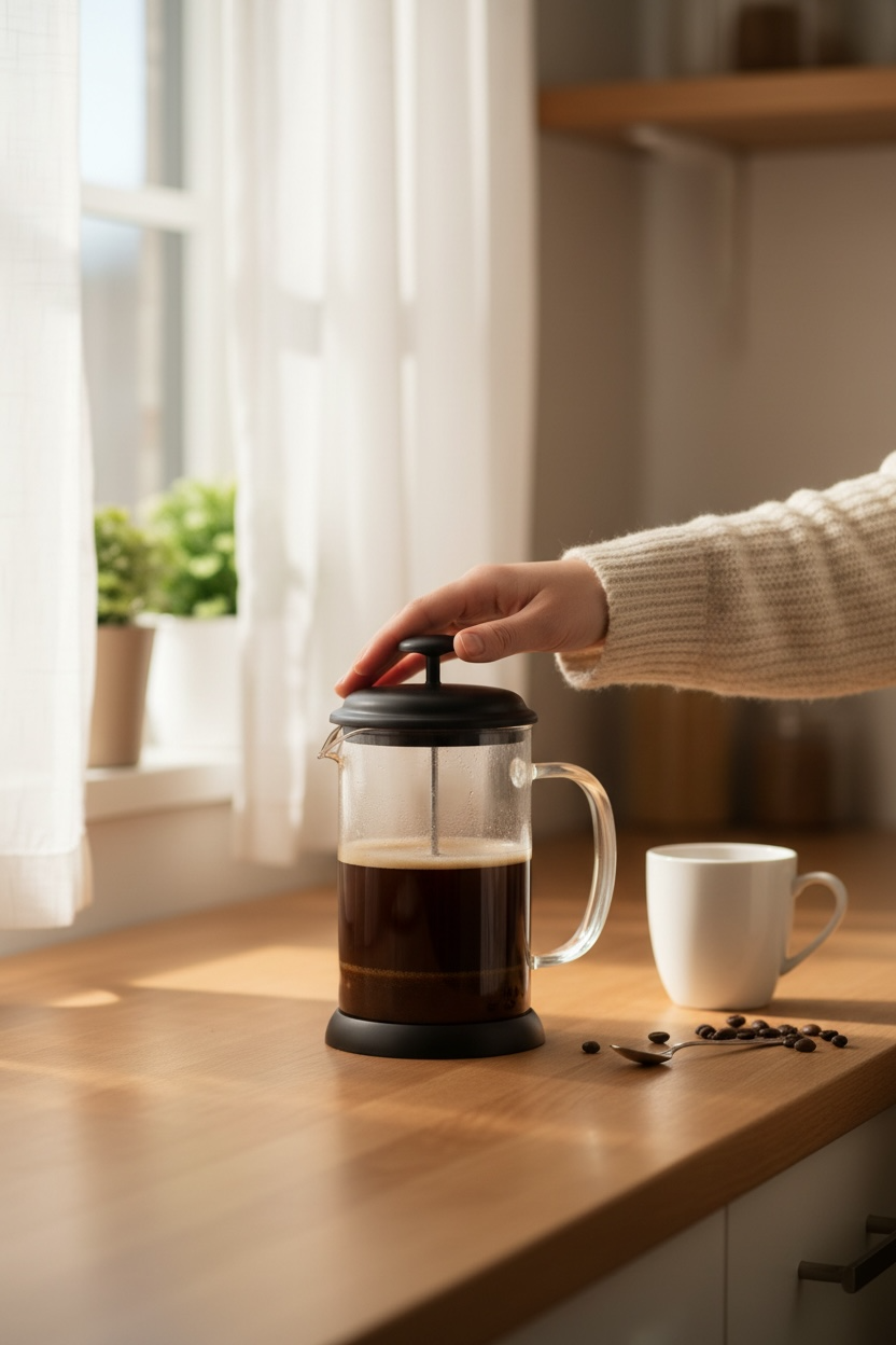 Prensa Francesa Black 800 mlts con filtro de silicon