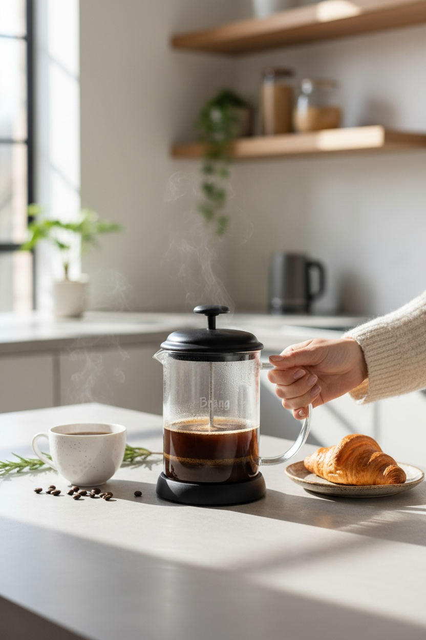  Prensa Francesa Black 600 mltso con filtro de silicon 