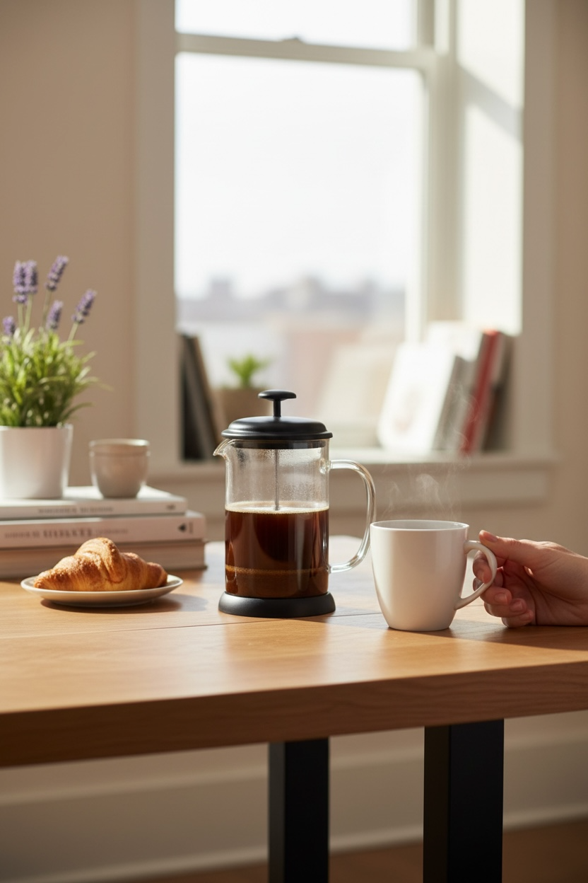 Prensa Francesa Black 800 mlts con filtro de silicon