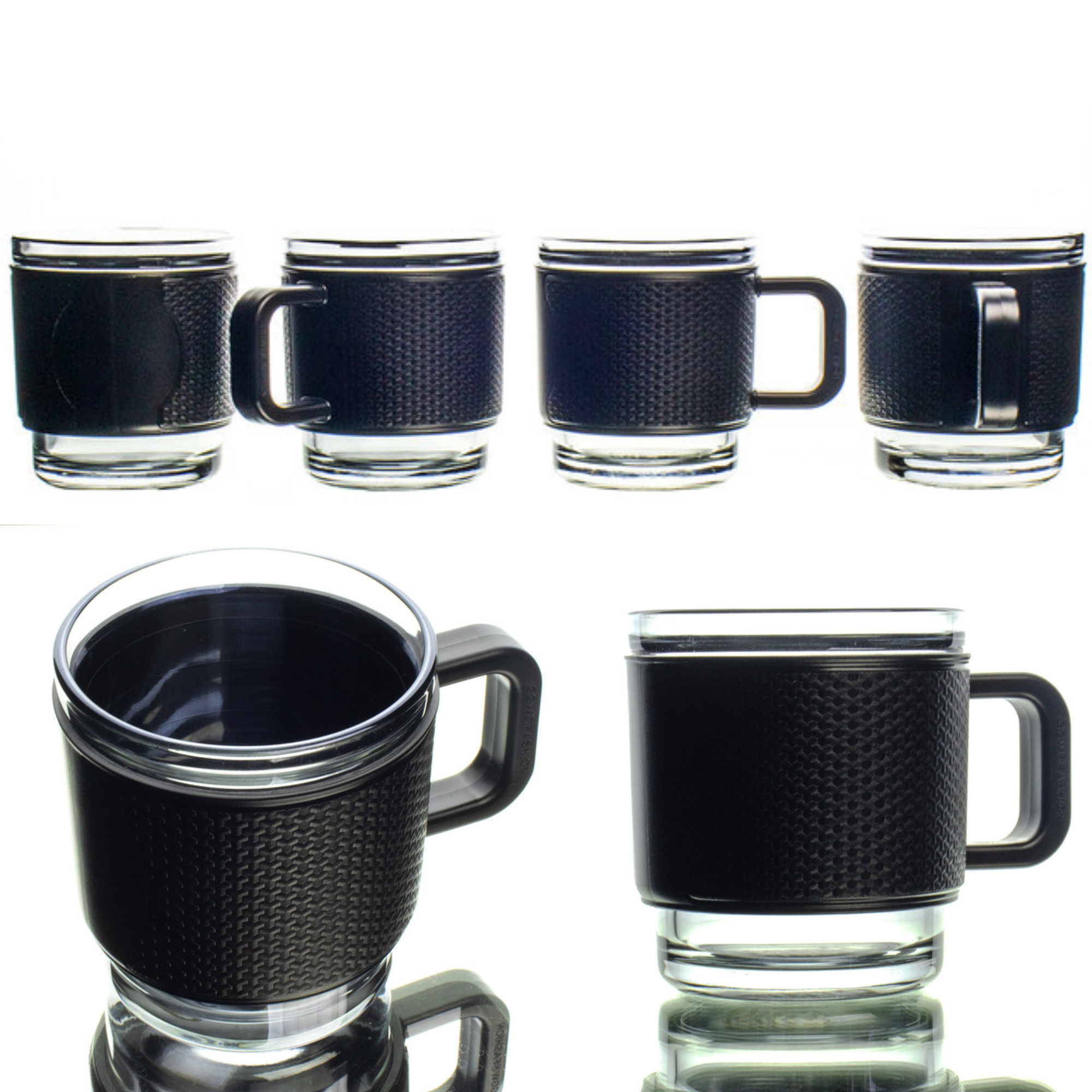 Set de 4 tazas 350 mlts/pza