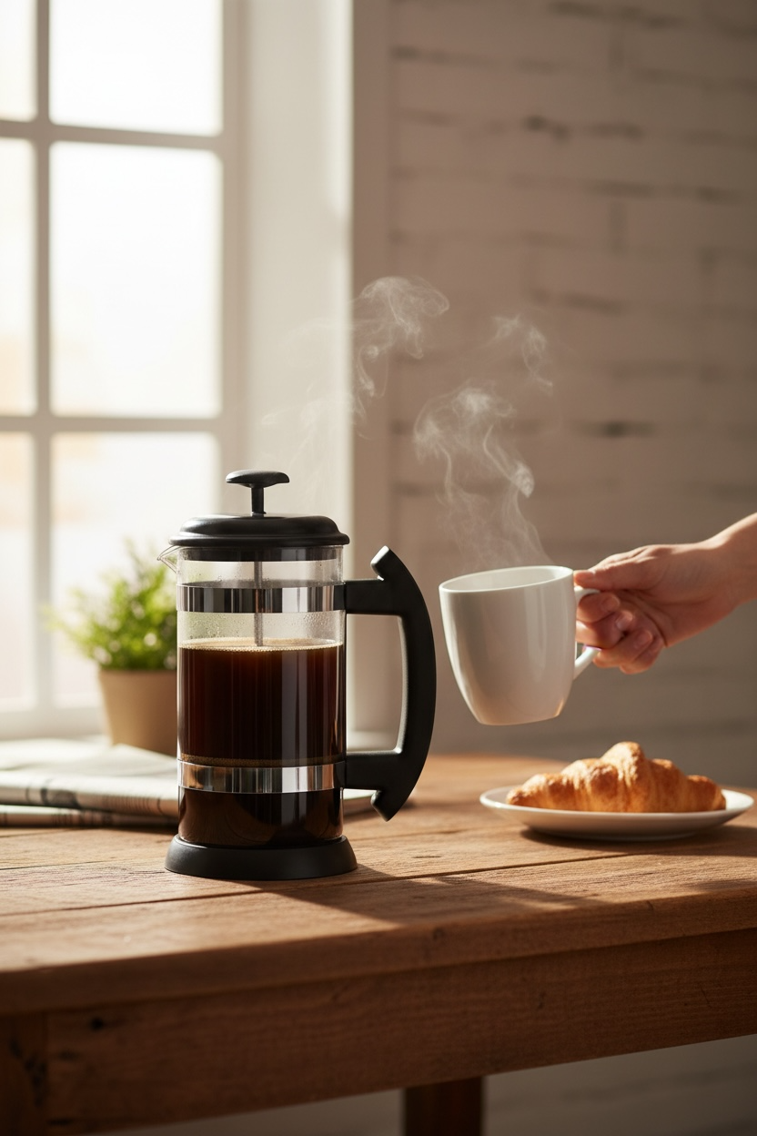 Prensa Francesa Black 1 litro con filtro de silicon