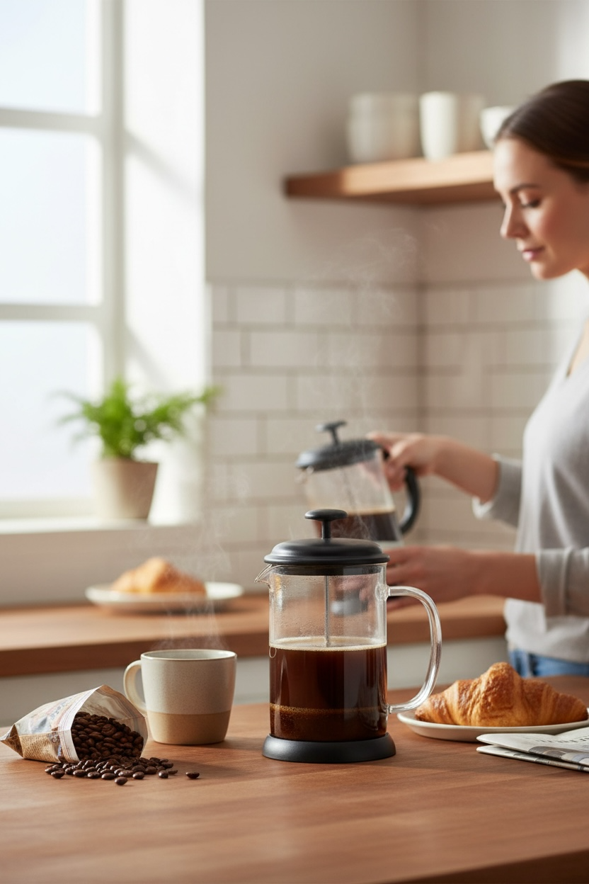 Prensa Francesa Black 800 mlts con filtro de silicon
