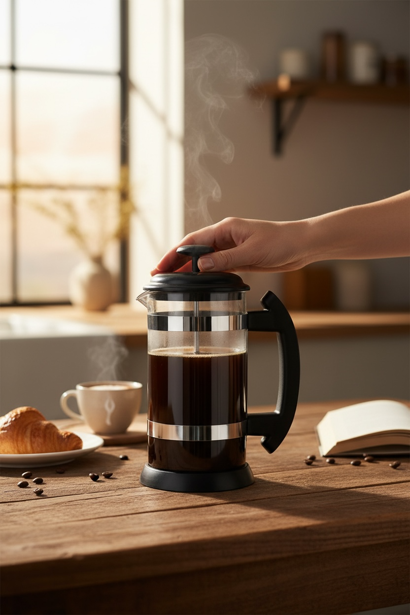 Prensa Francesa Black 1 litro con filtro de silicon