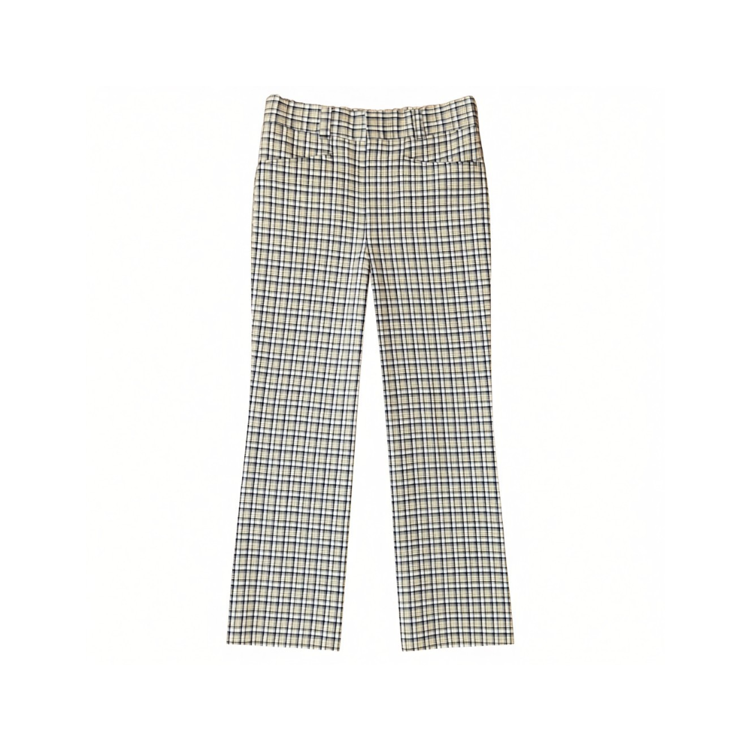 Plaid Grandpa Straight-Leg Pants