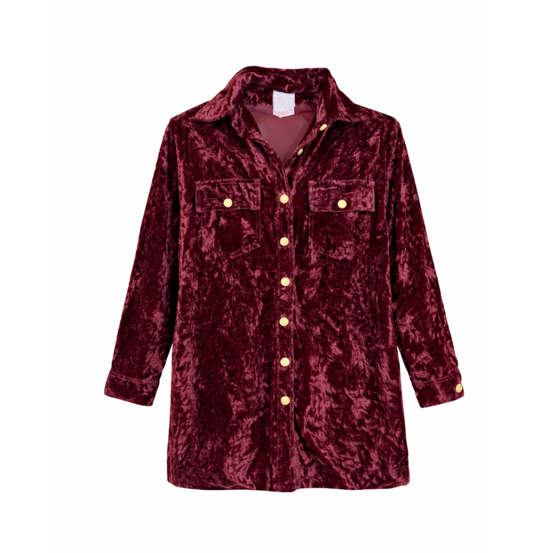 The Smuggler Velvet Button Up Tunic
