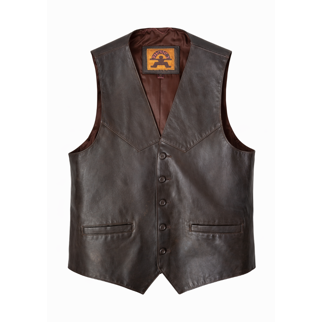 Phase 2 Leather Waistcoat Vest