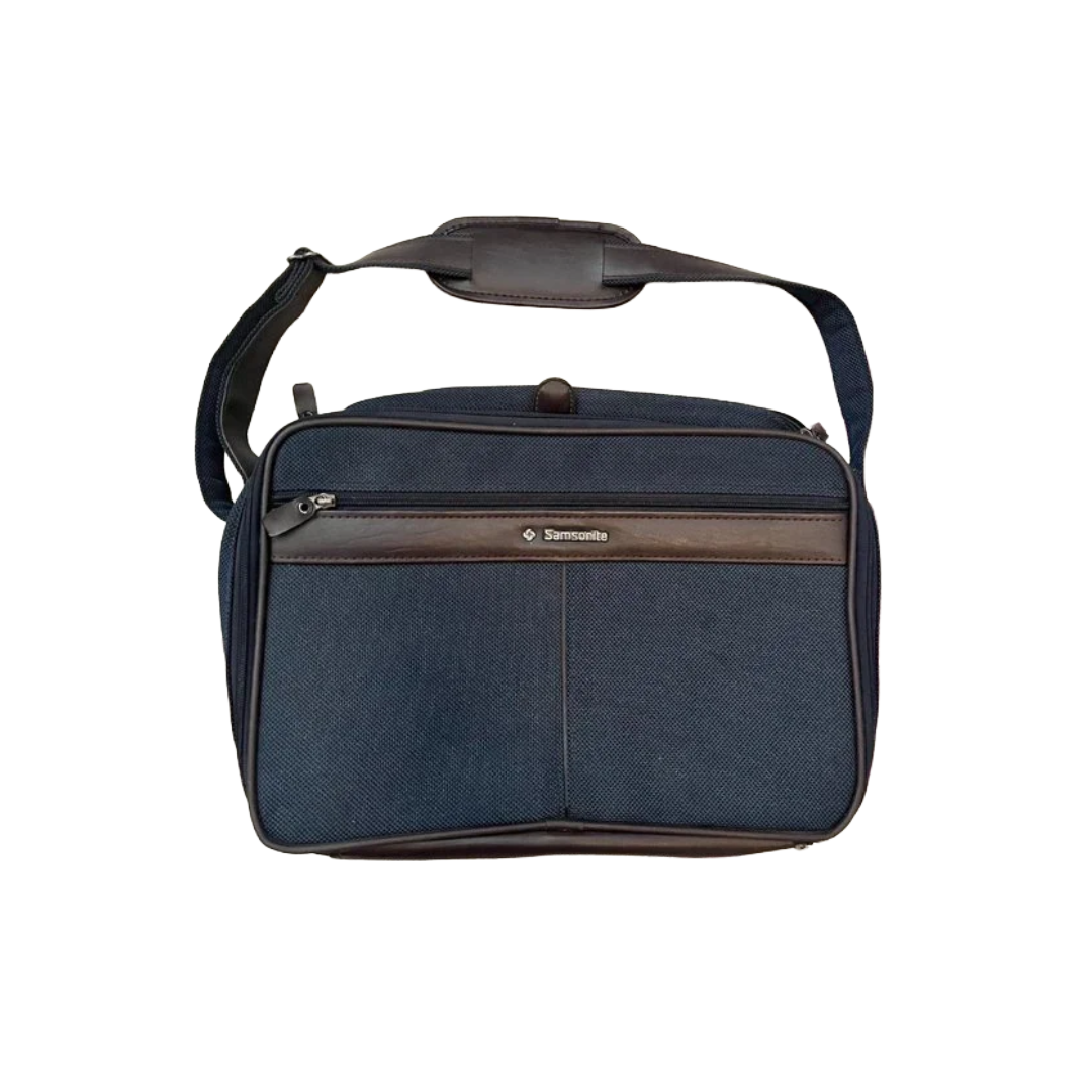 Samsonite Silhouette 5 Blue Canvas Travel Shoulder Bag