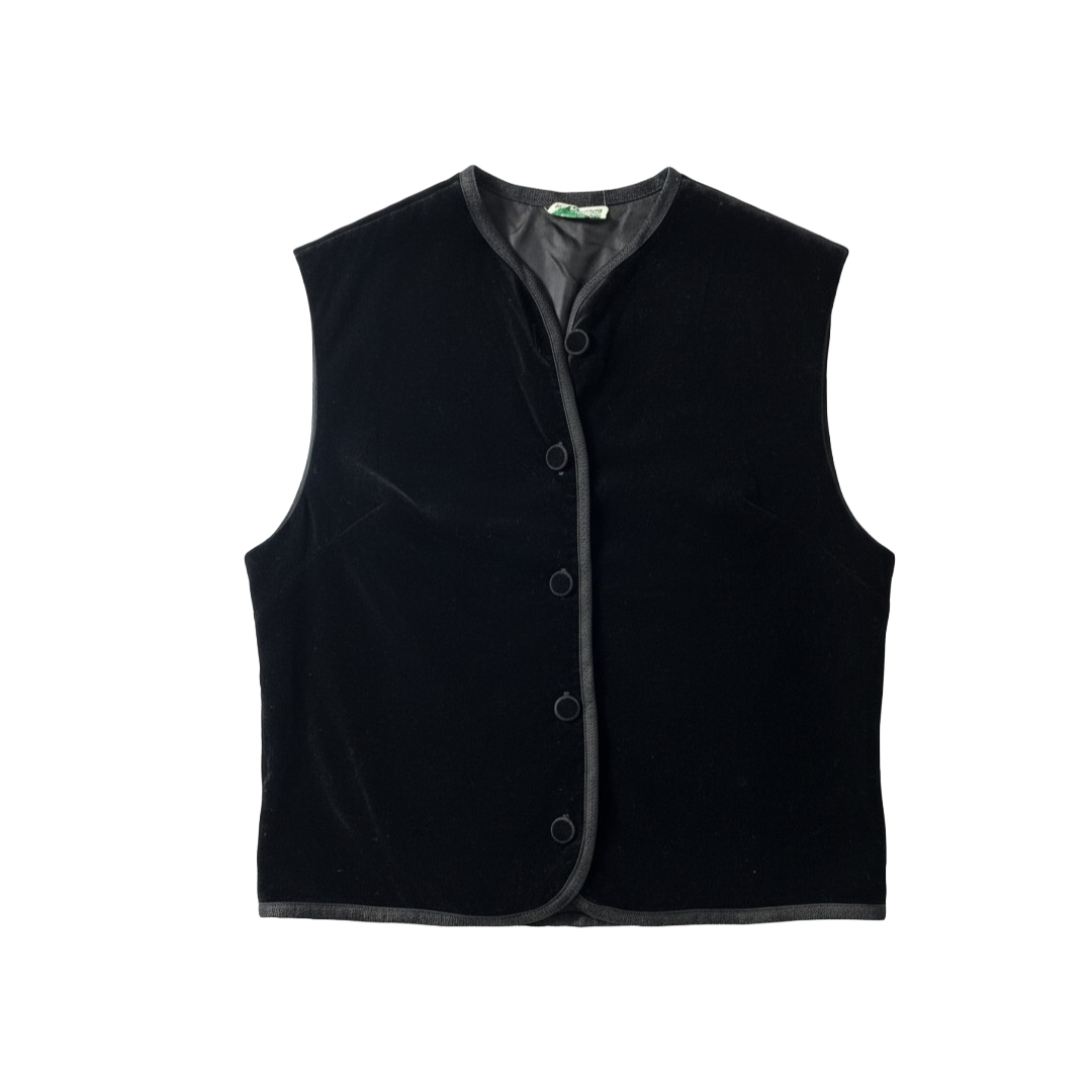 Nan Leslie Black Velvet Vest