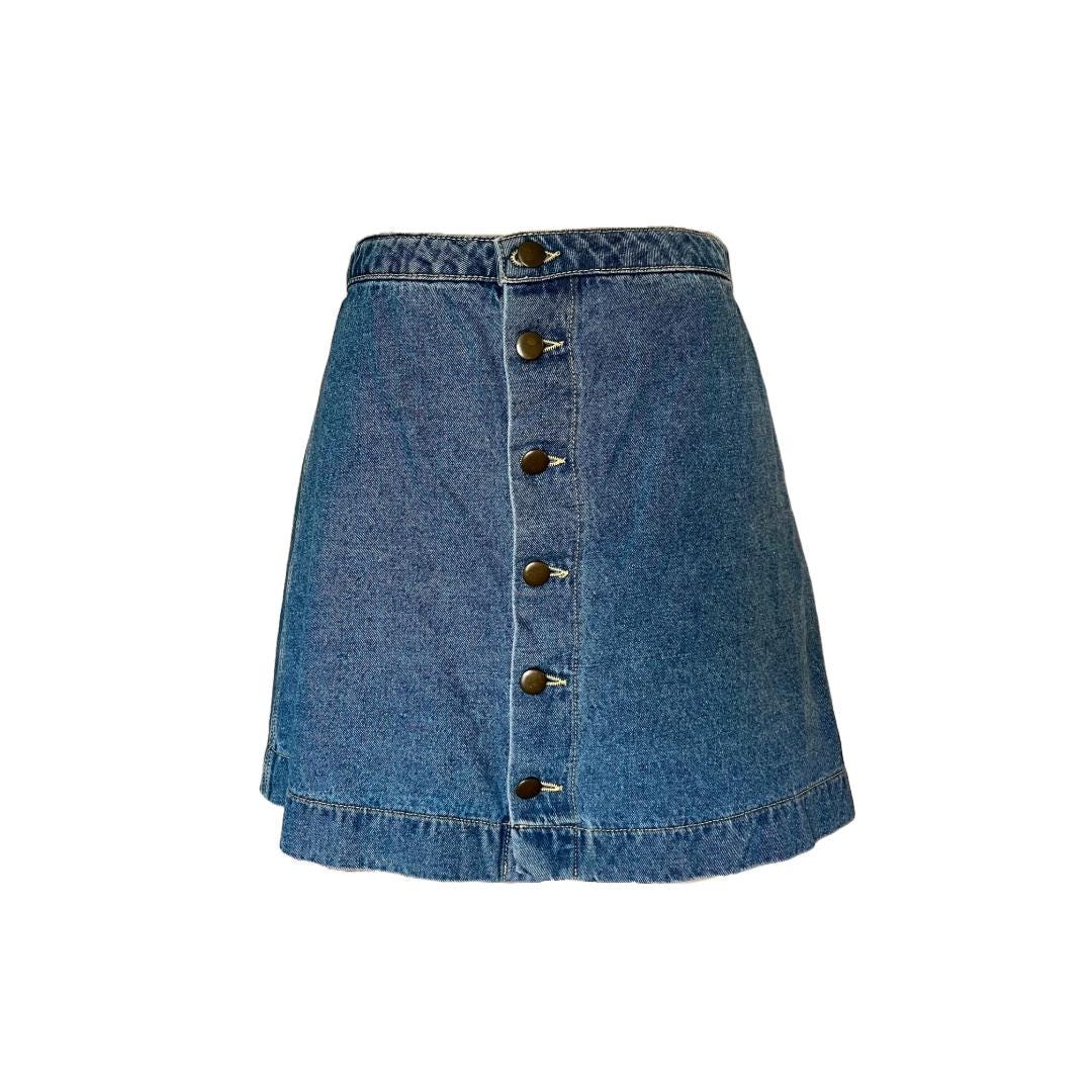 American Apparel Denim Mini Skirt