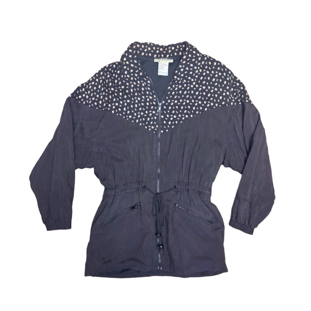 Silk Exchange Floral Windbreaker