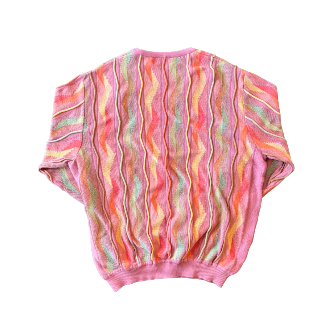 St. Croix Pink V Neck Pullover