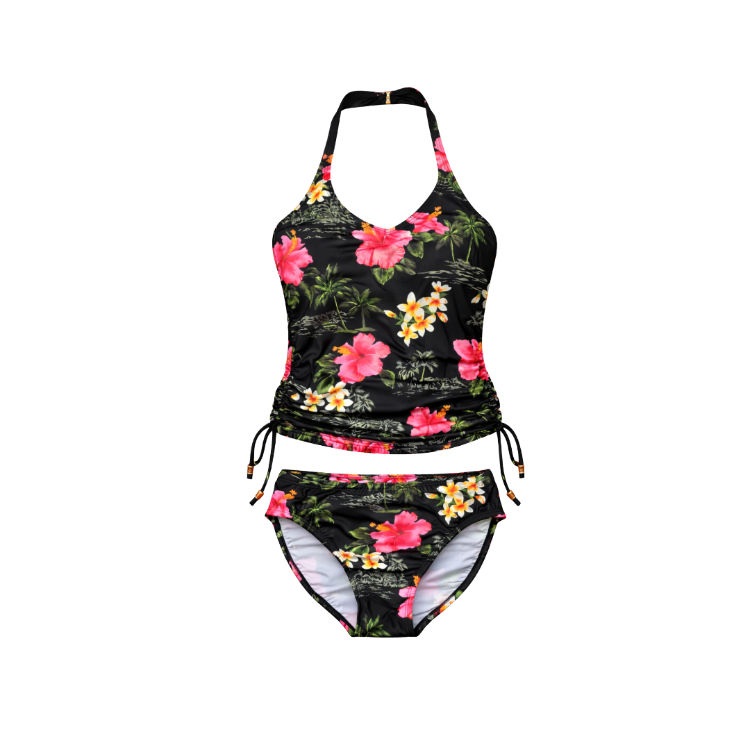 Beach Bay Floral Tankini Swimsuit Set 