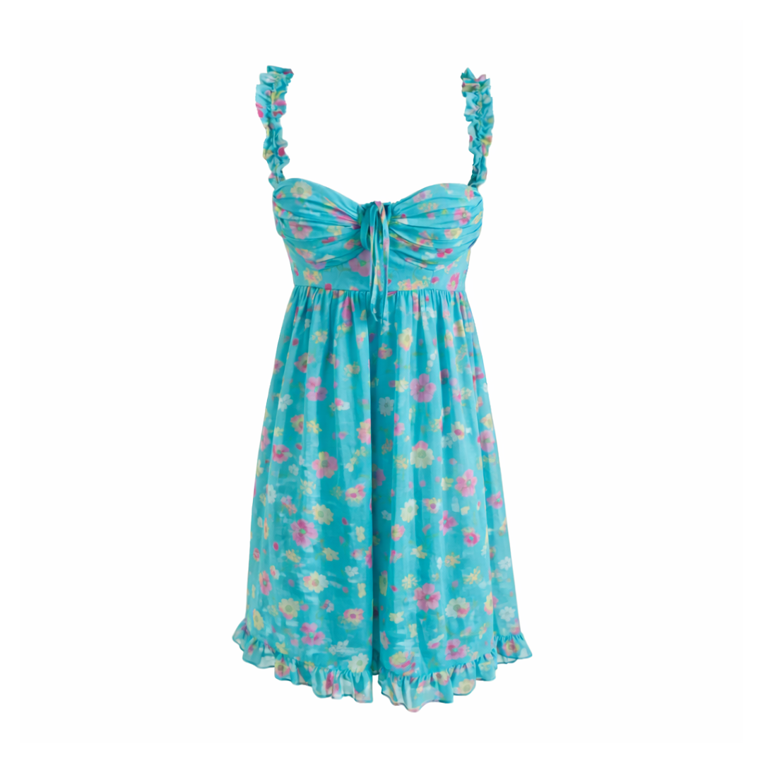 Betsey Johnson Floral Chiffon Dress