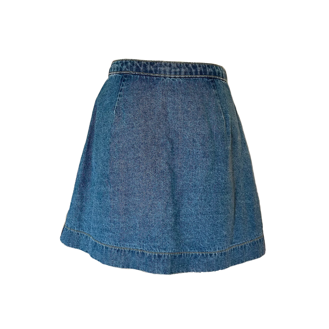 American Apparel Denim Mini Skirt