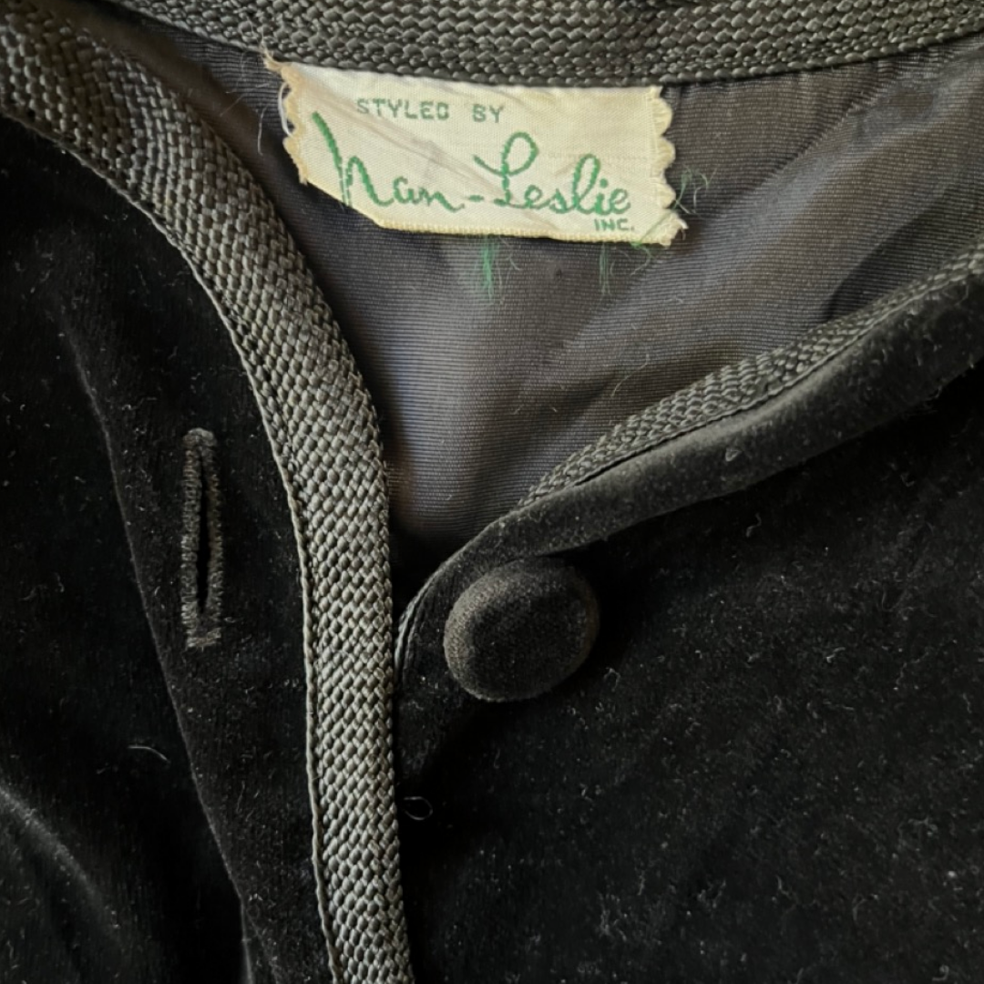 Nan Leslie Black Velvet Vest