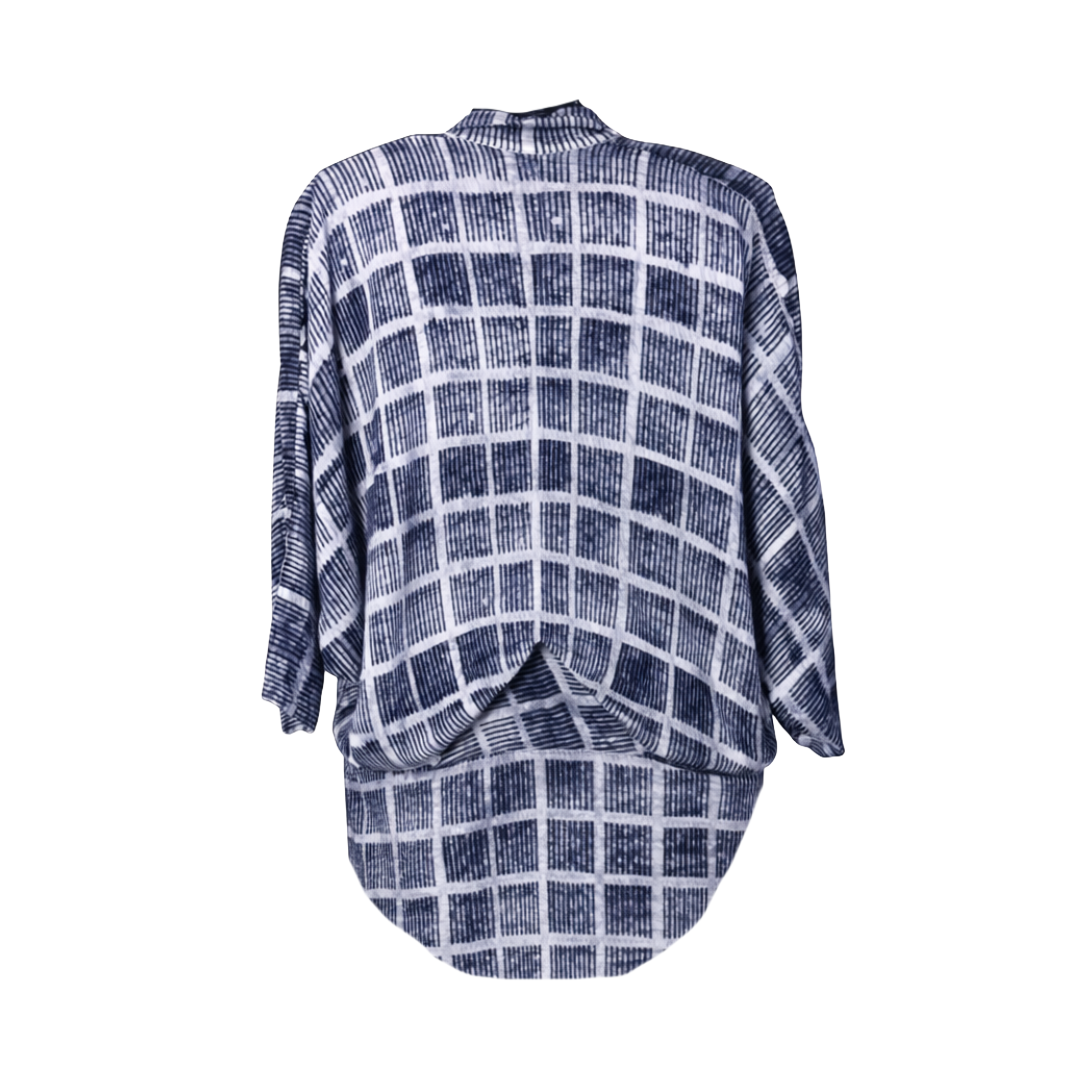 BOEZ Abstract Print Batwing Tunic