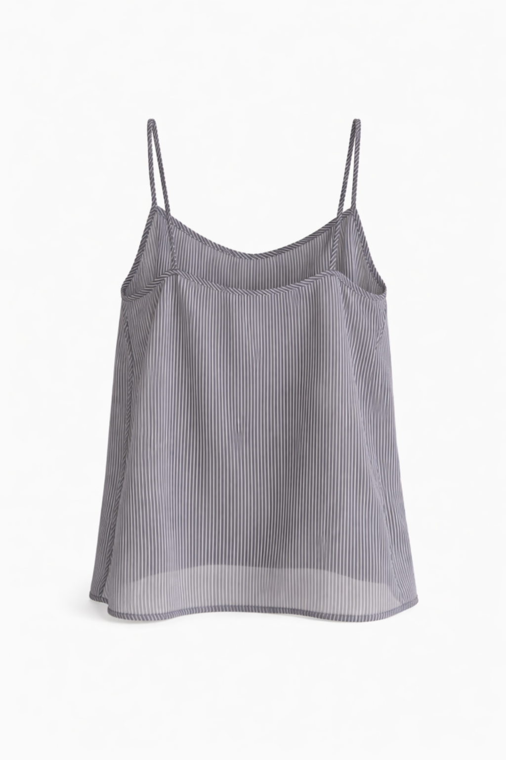 Stripped Chiffon Sheer Tank