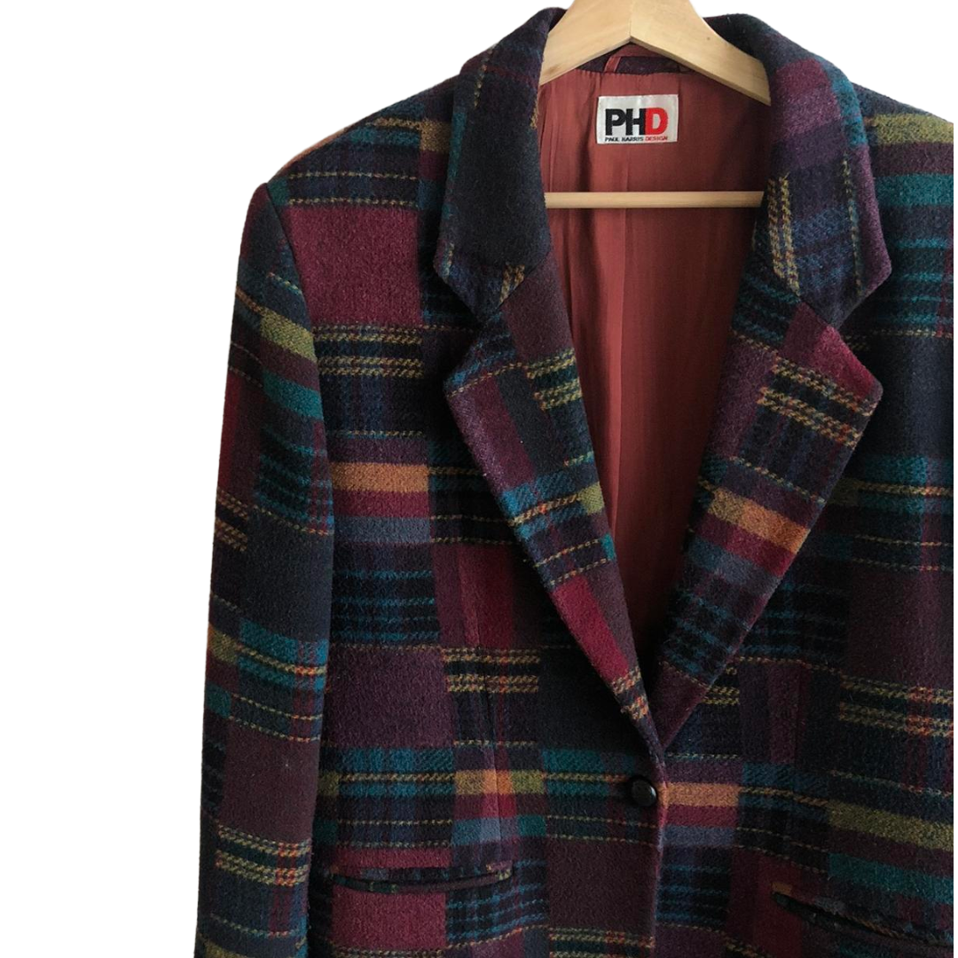 PHD Plaid Wool Blazer